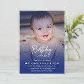 Invitation de 3e anniversaire Anniversaire Dîner P (Debout devant)