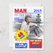 Invitation de 40e anniversaire - Couverture de mag (Devant)