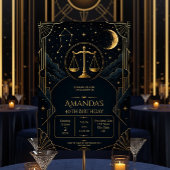 Invitation de 40e anniversaire Luxe Art Déco Balan