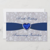 Invitation de 45e anniversaire de mariage Bold Dam (Devant)
