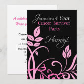 Invitation de 4 ans pour la fête des survivants du (Devant / Derrière)