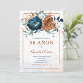 Invitation de 50 Ans Femme (Debout devant)