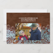 invitation de 50e anniversaire de mariage country  (Dos)