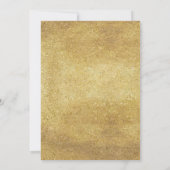 Invitation de 50e anniversaire de mariage Faux Or  (Dos)