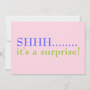 Invitation de 50e anniversaire de Pink Surprise