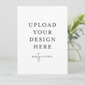 Invitation de 5,5 po x 7,5 po - Portrait (Debout devant)