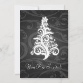 Invitation de 5x7 Arbre Tourbillonnant élégant Noi (Dos)