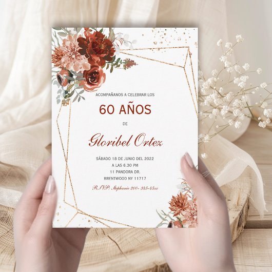 Invitation de 60 Ans Femme Invitation