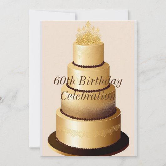 Invitation de 60e anniversaire (Devant)