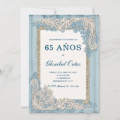 Invitation de 65 Ans Femme (Devant)
