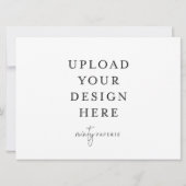 Invitation de 6,5 po x 8,75 po - Paysage (Dos)