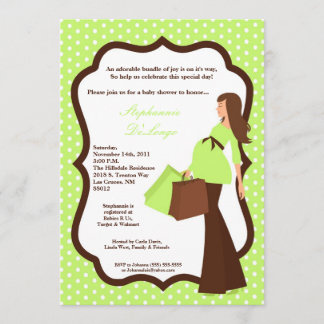 invitation de achat de baby shower de maman