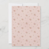 Invitation de anniversaire avec un nœud floral mig (Dos)