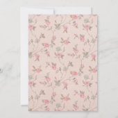 Invitation de anniversaire Coquette au Nœud Floral (Dos)