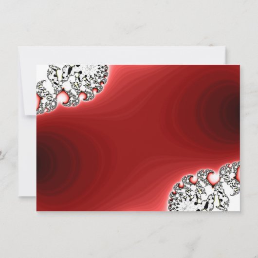 Invitation de anniversaire de femme rouge Sparkle (Dos)