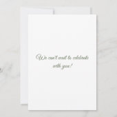 Invitation de anniversaire florale rose modifiable (Dos)