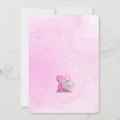 Invitation de anniversaire modifiable de cuisson (Dos)