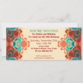 Invitation de anniversaire / occasion spéciale Exo (Dos)