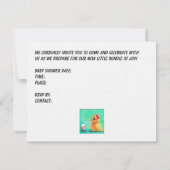 Invitation de attente de baby shower (Dos)