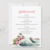 Invitation de Ba Hawaii Tropical Palmier Plage Aqu (Dos)