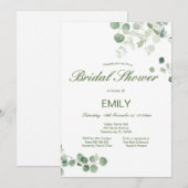 Invitation de babille de mariage modifiable Eucaly (Devant / Derrière)