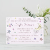 Invitation de Baby Pink Moon et Stars Party (Debout devant)
