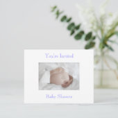 Invitation de baby shower (Debout devant)