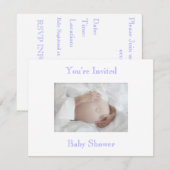 Invitation de baby shower (Devant / Derrière)