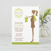 Invitation de baby shower (Debout devant)
