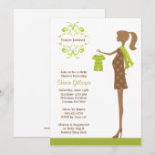 Invitation de baby shower (Devant / Derrière)