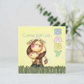 Invitation de baby shower (Debout devant)