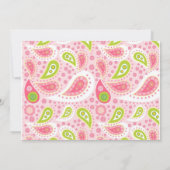 Invitation de baby shower (Dos)