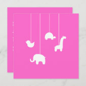 Invitation de baby shower (Devant / Derrière)