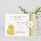 Invitation de baby shower (Debout devant)