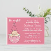 Invitation de baby shower (Debout devant)