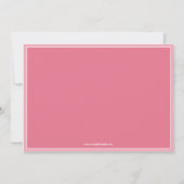 Invitation de baby shower (Dos)