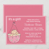Invitation de baby shower (Devant / Derrière)