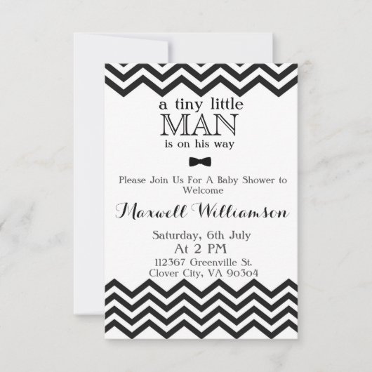 Invitation de baby shower (Devant)