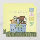 Invitation de baby shower (Devant / Derrière)