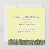 Invitation de baby shower (Dos)