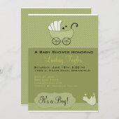 Invitation de baby shower (Devant / Derrière)