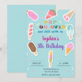 Invitation de Baby shower à ballon à air chaud d'a (Devant / Derrière)