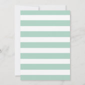 Invitation de Baby shower à Mint Green Whale (Dos)