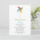 Invitation de Baby shower à roue (Debout devant)