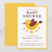 Invitation de Baby Shower Adorable (Devant / Derrière)