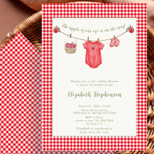 Invitation De Baby Shower Apple Of Our Eye Automne