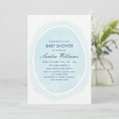 Invitation de baby shower arrosé - Mist (Debout devant)