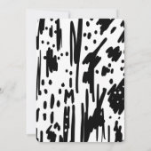 Invitation de Baby shower artistique Abstrait mode (Dos)