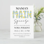 Invitation de baby shower au citron pour le chouch (Debout devant)