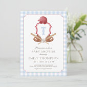 Invitation de baby shower au thème de baseball chi (Debout devant)